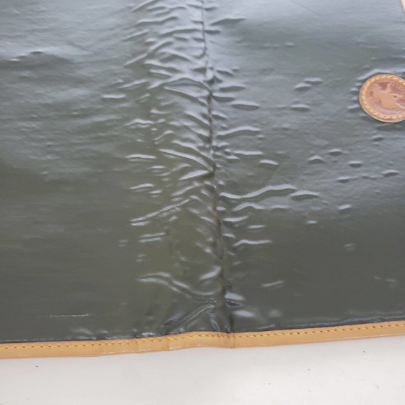 Hunting World Vintage Designer Tan Green Wallet Credit Card ID Holder Case Small - Picture 8 of 12